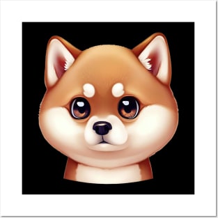 Artistic Shiba Inu Design Posters and Art